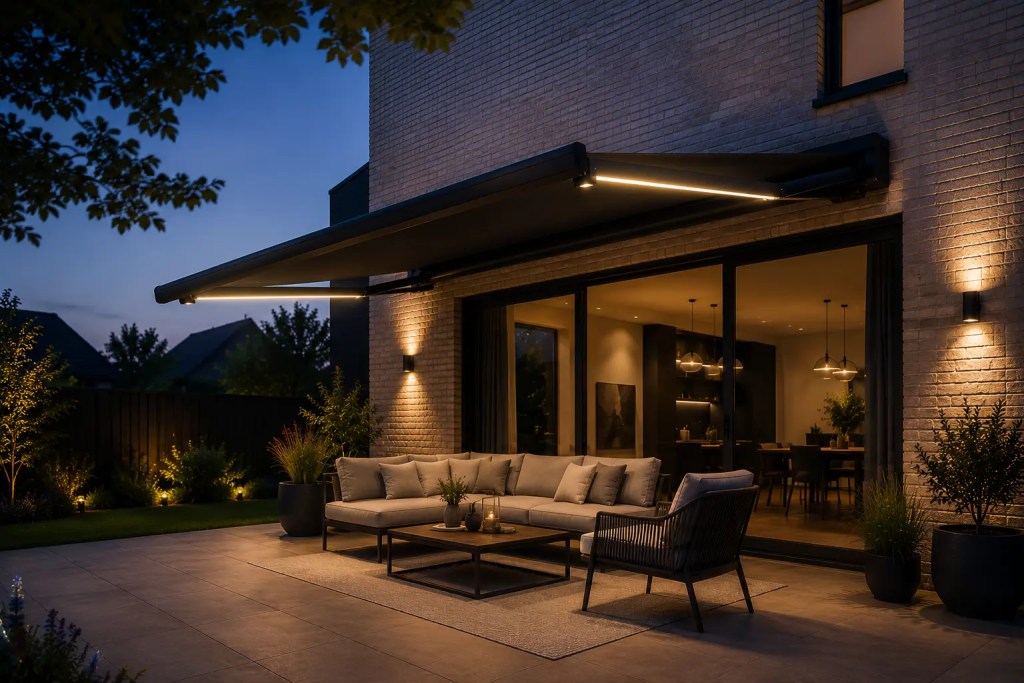 Terralux Essential 4×3 elektrisch zonnescherm voor een gemiddelde tuin